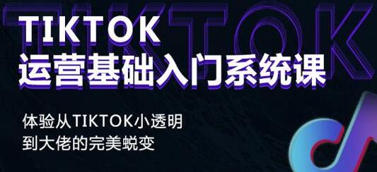《Tiktok运营基础入门系统课》从tiktok小白到大佬的完美蜕变-黑马创业网