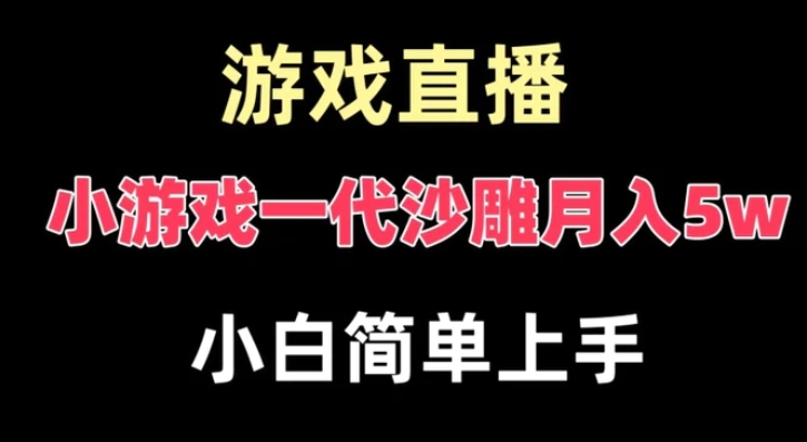 玩小游戏一代沙雕月入5w，爆裂变现，快速拿结果，高级保姆式教学【揭秘】-黑马创业网