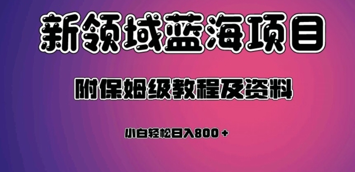 虚拟资源蓝海领域新项目，轻松日入800＋，附保姆级教程及资料-黑马创业网