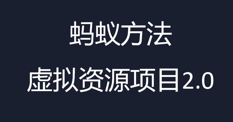虚拟资源掘金课，虚拟资源的全套玩法 价值1980元-黑马创业网