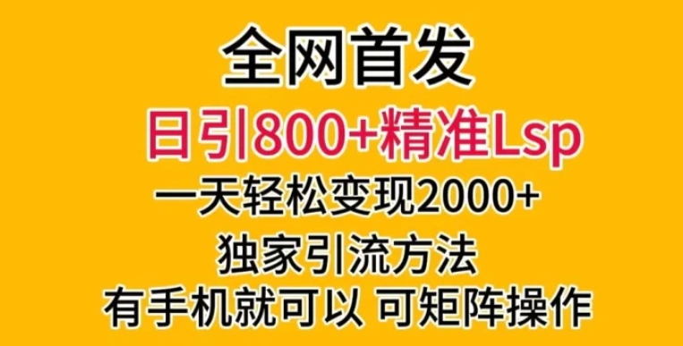 全网首发！日引800+精准老色批，一天变现2000+，独家引流方法，可矩阵操作【揭秘】-黑马创业网
