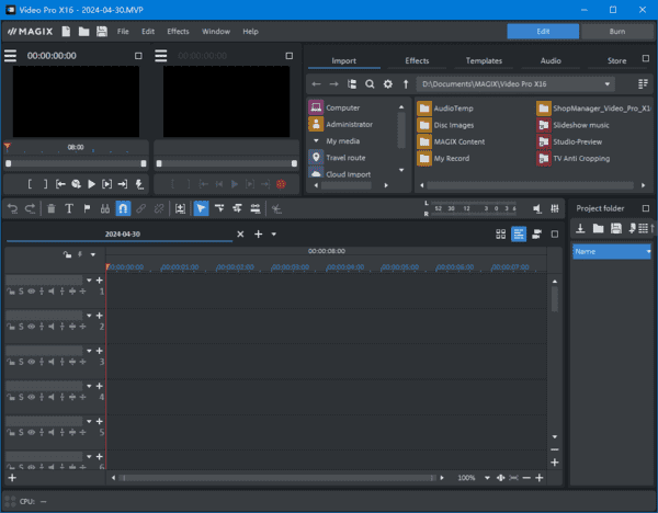 MAGIXVideoProX16(专业视频编辑)v22.0.1.260-黑马创业网