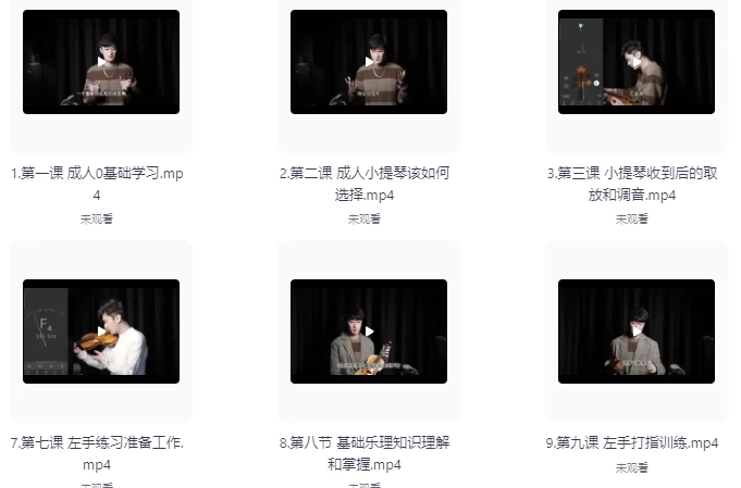 0基础小提琴保姆级教学-黑马创业网