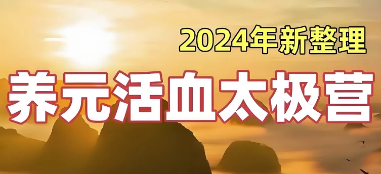 28天养元活血太极营(2024全面升级版)-黑马创业网