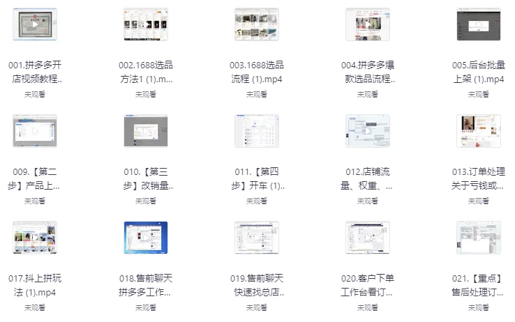 拼多多精细化运营店铺0-1，从零起步到爆单详细教程-黑马创业网