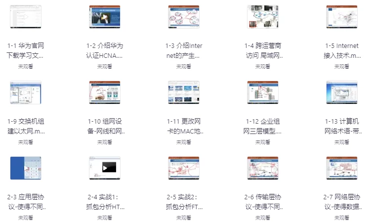 华为认证网络工程师（HCIA）-路由交换视频教程（206节）-黑马创业网