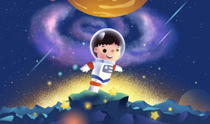少年得到《给孩子的太空探秘课》-黑马创业网