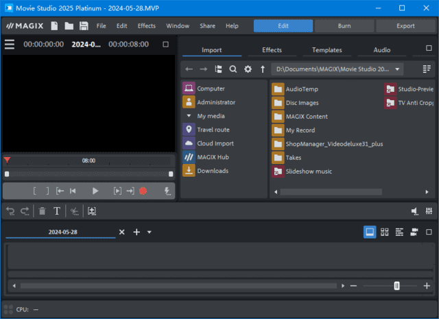 MAGIXMovieStudioPlatinum2025(视频编辑软件)v24.0.1.233-黑马创业网